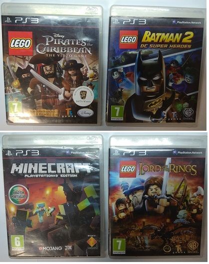 jogos PS3 minecraft Fifa15 GTA Lego-Leve3 pague 2