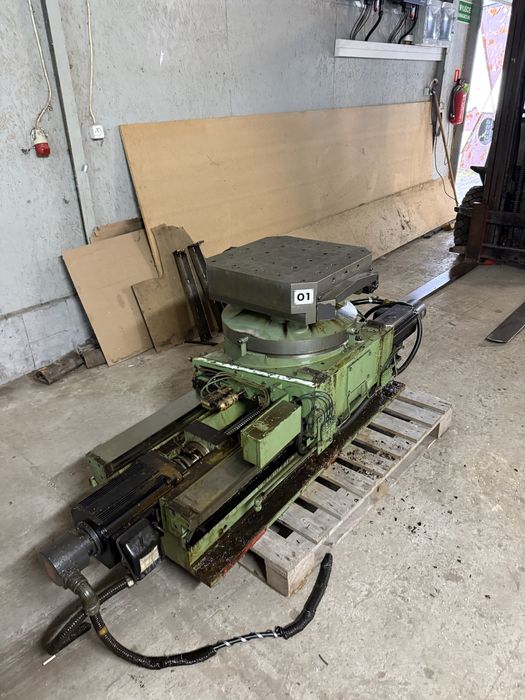 Stół Obrotowy CNC z osią przesuwu – kompletna jednostka