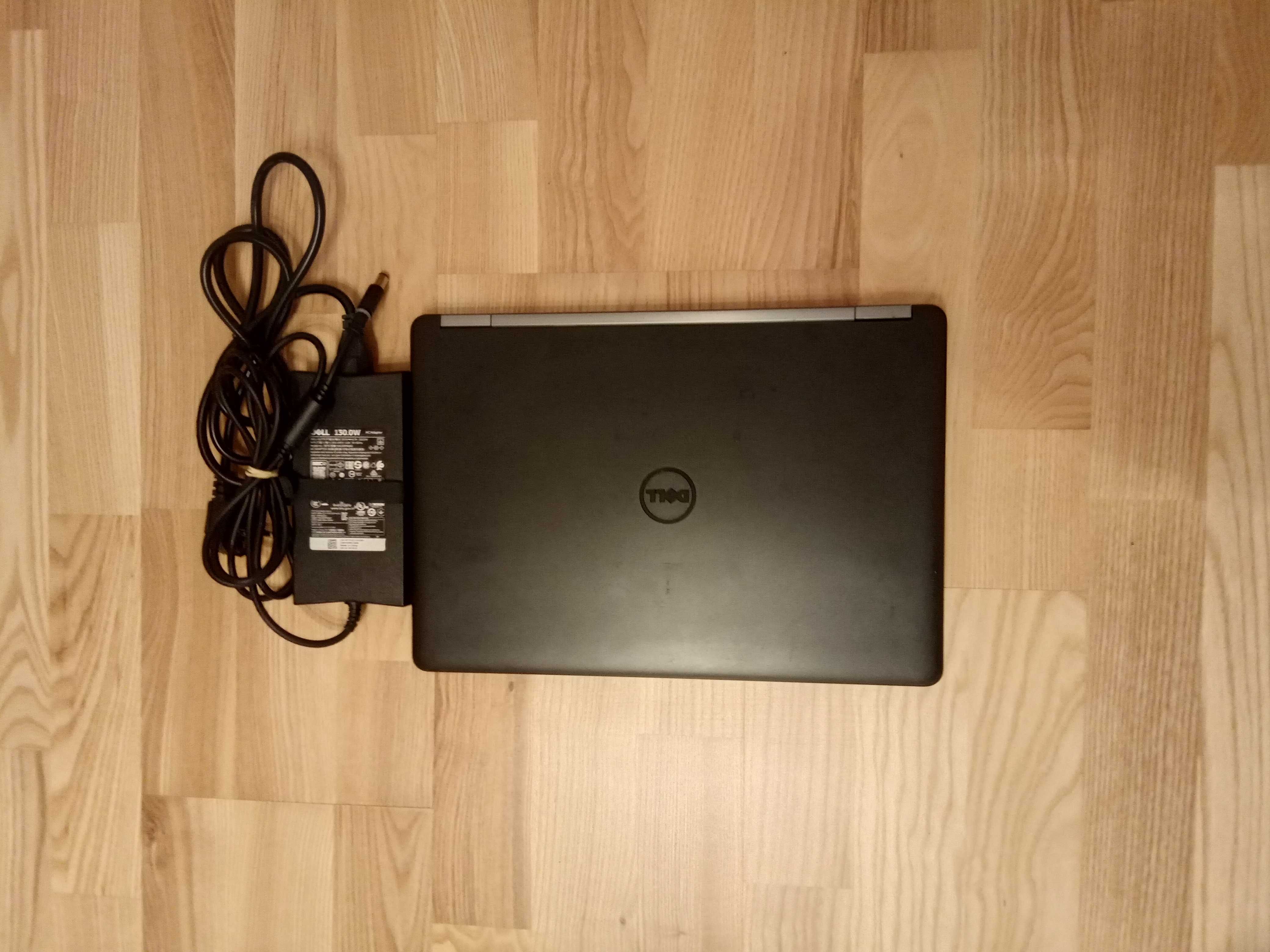 Laptop DELL slim ultrabook szybki SSD zasilacz 130W - kompletny