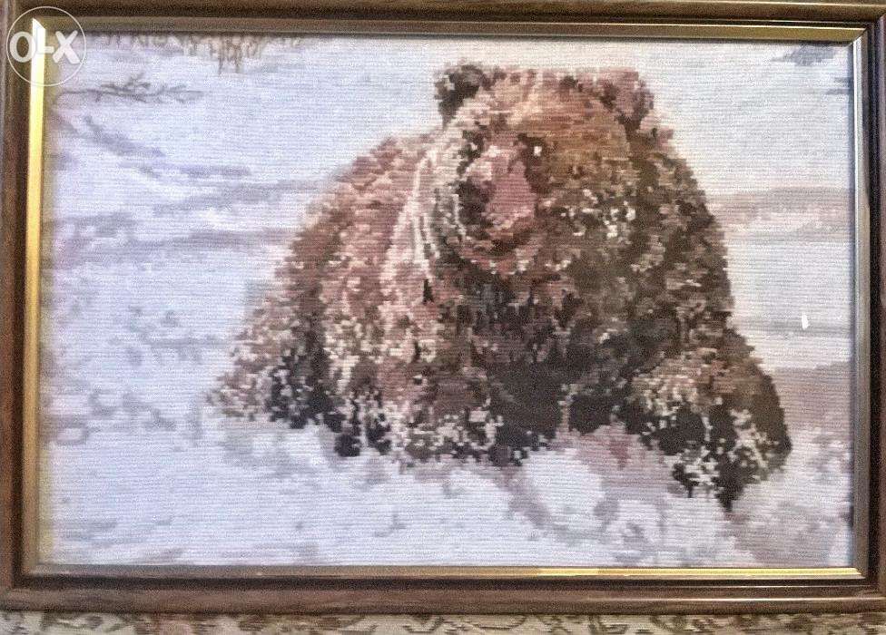 Вышивка крестиком "Медведь"