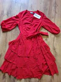 Czerwona letnia sukienka s