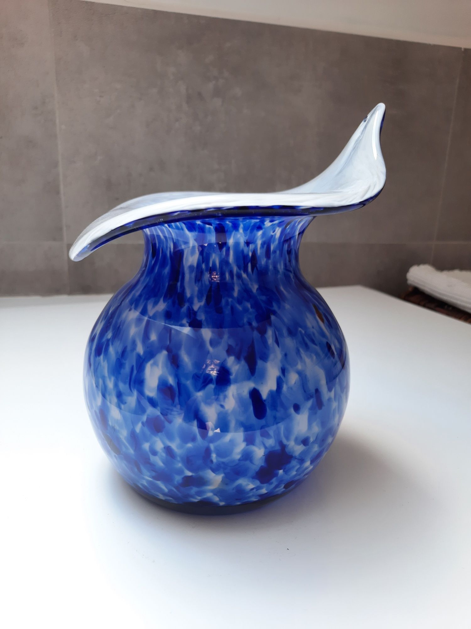 Szklany wazon Joska design. Vintage