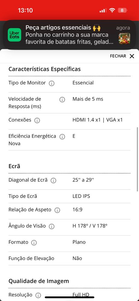 Monitor AOC 27B2H (27'' - Full HD - LED IPS)  (Sem caixa)