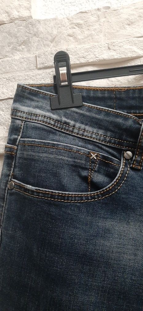 Spodnie Jeans granatowe 36 (53 cmx2 pas)