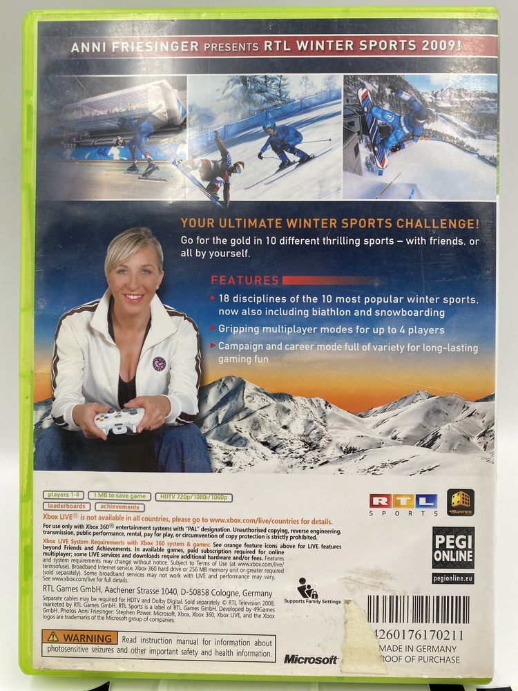 Winter Sports The Next Challenge 2009 Xbox 360 Gwarancja