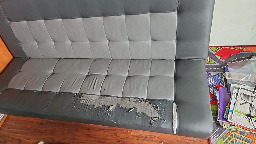 Sofa rozkladany szary