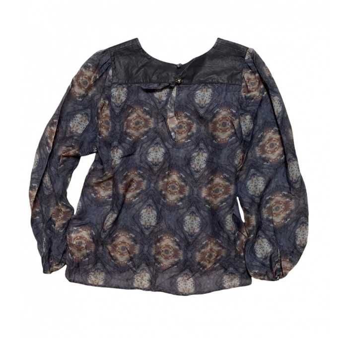 Koszula jedwabna jpg we wzory Vintage y2k 90s kolorowa luxury premium