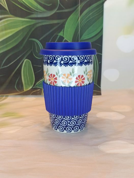 Kubek ceramiczny turystyczny ceramika Bolesławiec