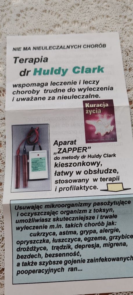 Generator impulsów Zapper dr Huldy Clark