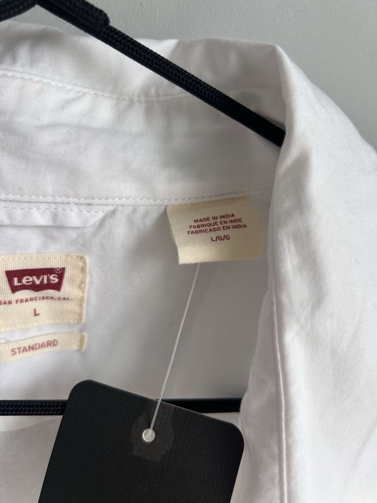 Оригінал !Чоловіча біла сорочка Levi’s Standard Fit