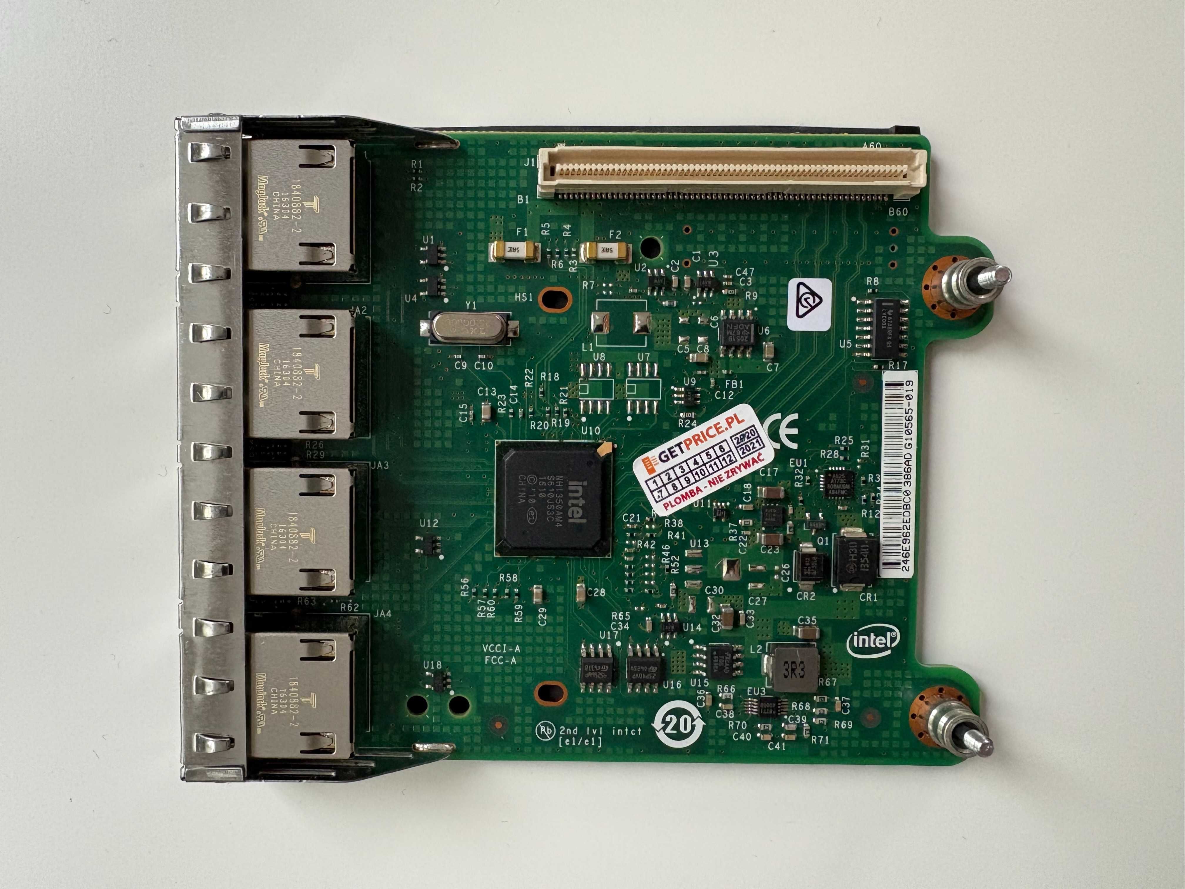 Karta sieciowa Intel Dell I350-T4 4x 1GbE RJ-45 0R1XFC R1XFC NDC