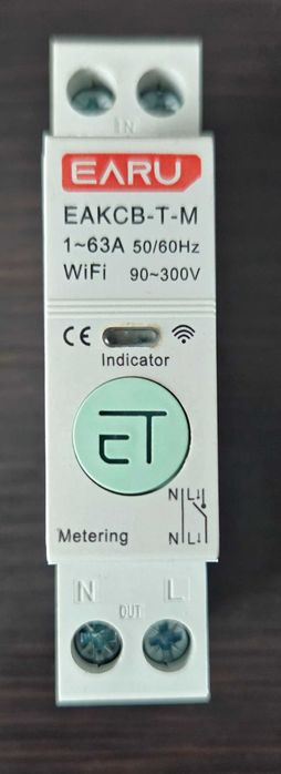 Розумний Wi-Fi Автоматичний Вимикач 1-63A з енергомоніторингом