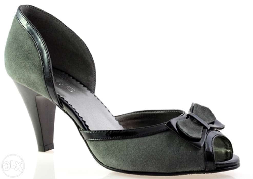 Piękne Szare czółenka, Szpilki R.39 Nowe