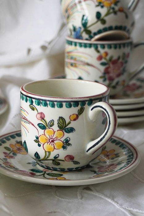 Serviço de café vintage da Fábrica  do Outeiro