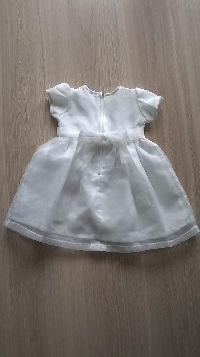Sukienka do chrztu 3-6 m +eleganckie body i cienkie rajstopki Gratis