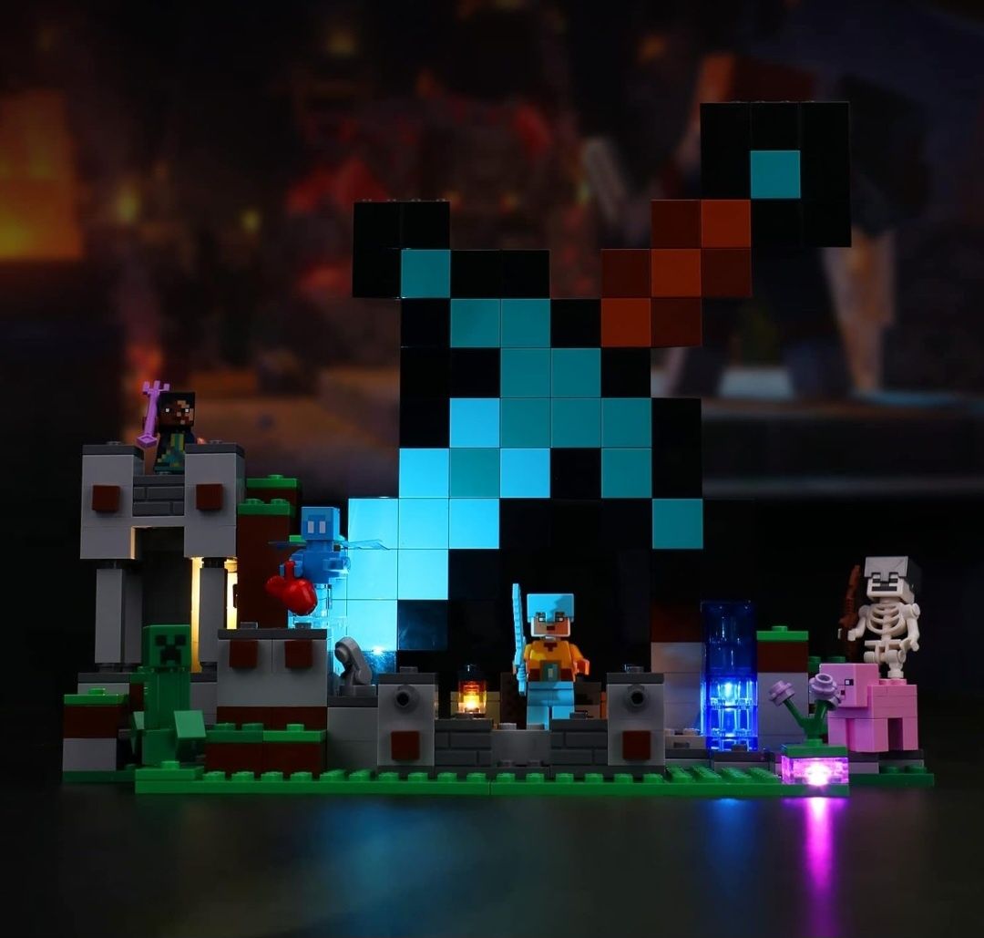 Zestaw oświetlenia LED do Lego 21244 Minecraft The Sword Outpost Set