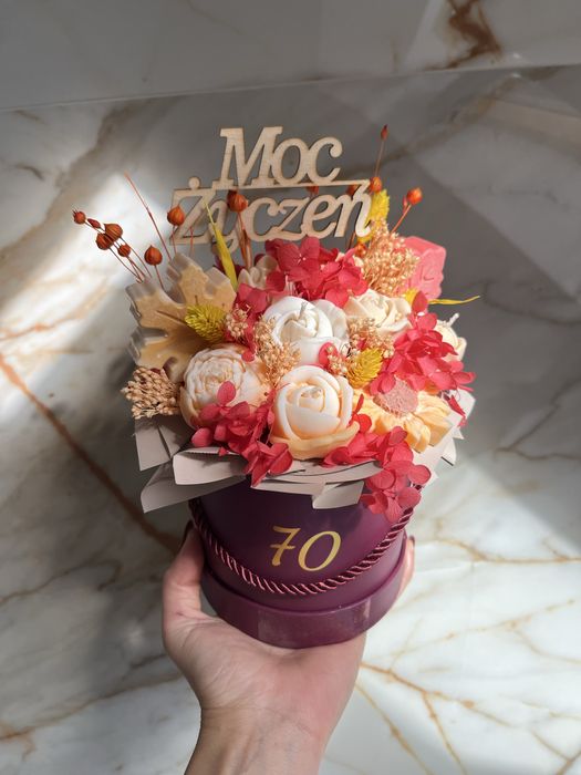 Flowerbox candle swiece sojowe