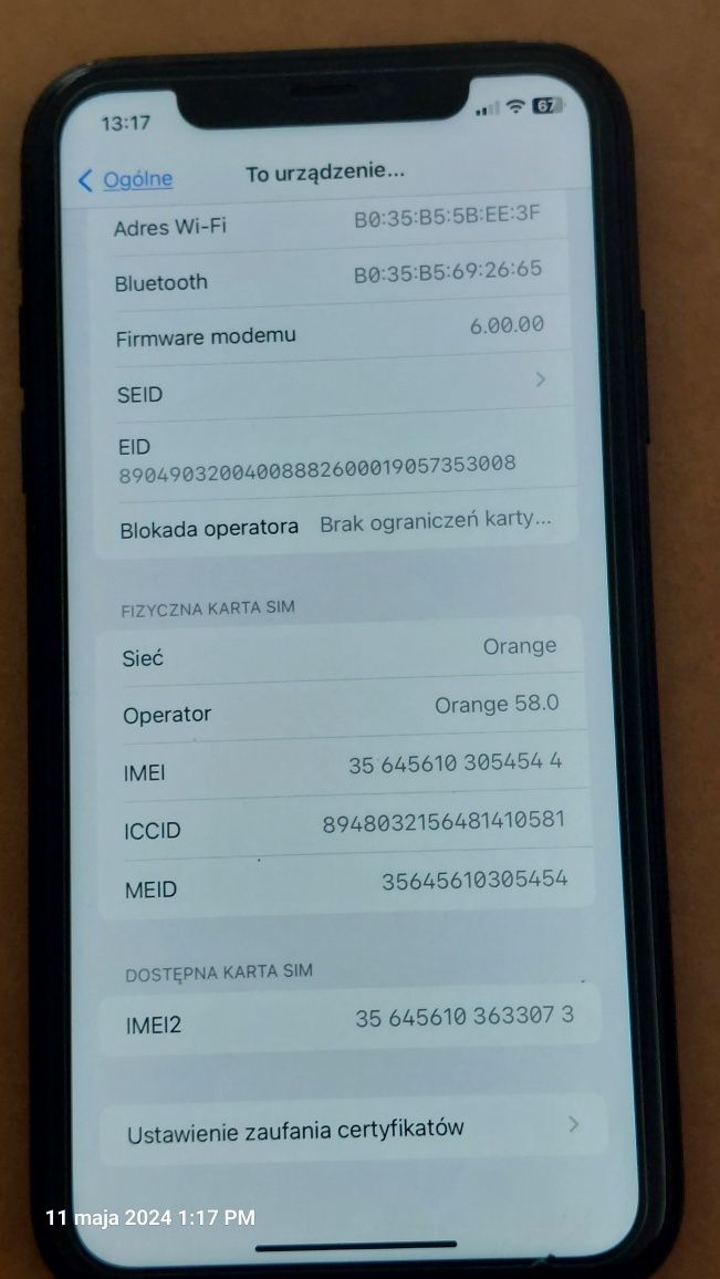 Iphone XR 64 BLA