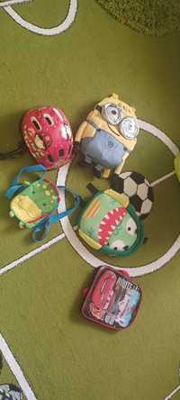 Sprzedam plecaki minionkowy cars i dinozaury.