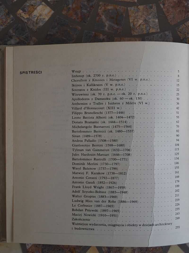 Szolginia Witold „Poczet wielkich architektów”