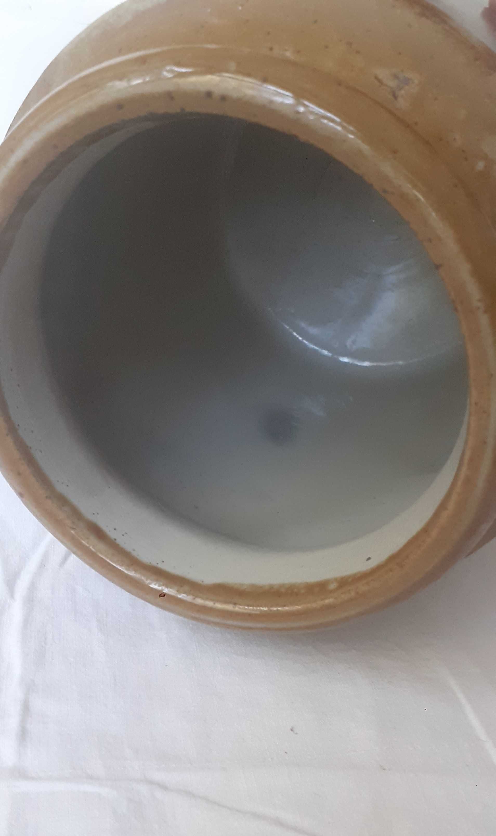 Stary słój pojemnik ceramiczny jak wazon