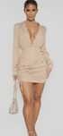 Sukienka PrettyLittleThing XS nude - Nowa z metką