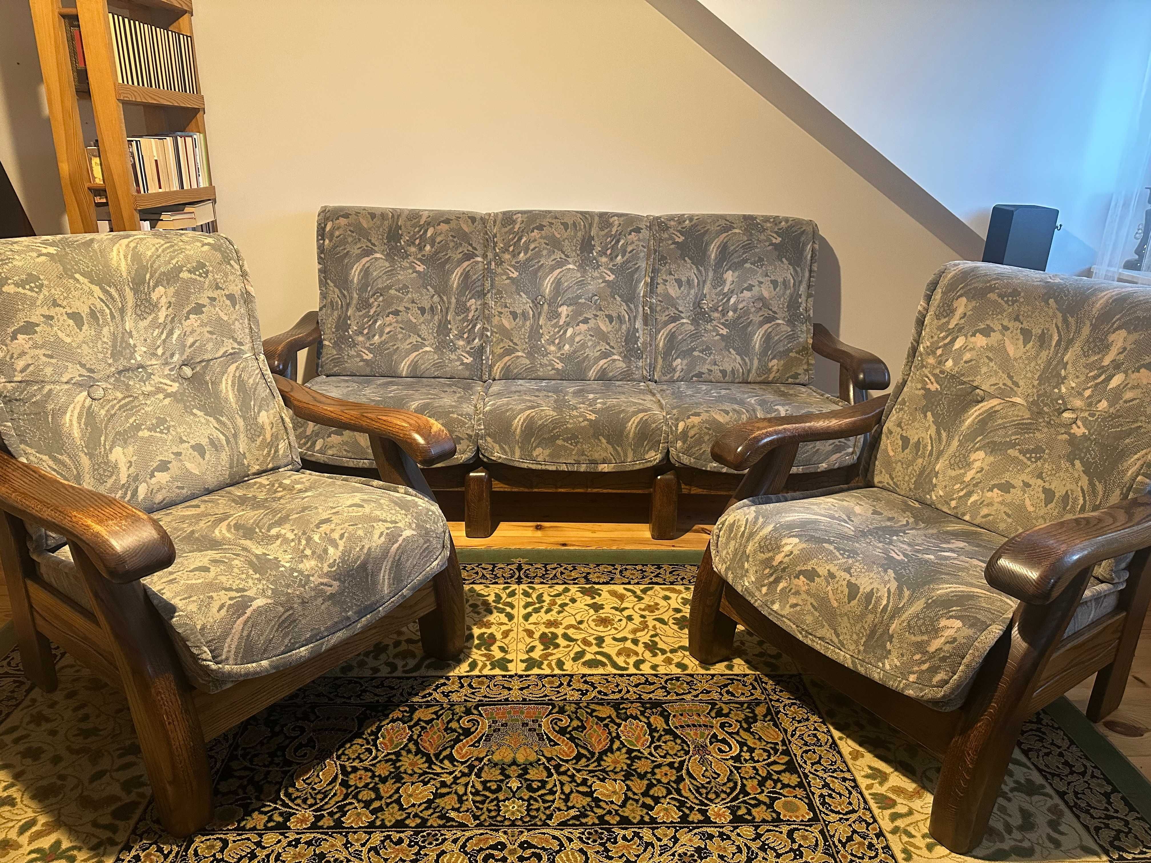 Wypoczynek, sofa plus dwa fotele