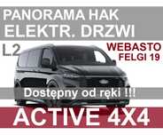 Ford Tourneo Custom 4x4 L2 Active 170KM Panorama Webasto Drzwi lewe 3135 zł Od ręki !