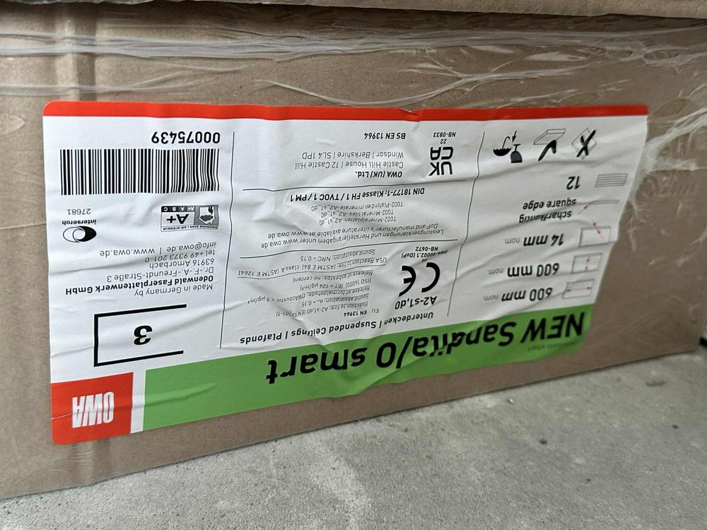 panele sufitowe białe 60x60 owa sandila
