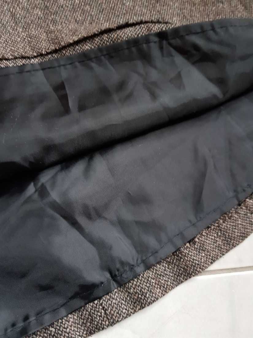 wełniana spódnica jesienna zimowa jodełka rozszerzana rozkloszowana