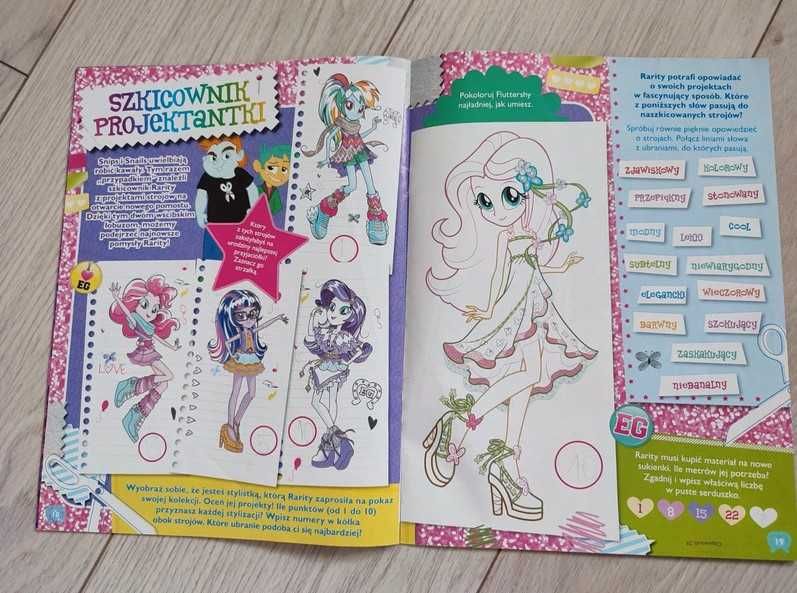 Gazetki My Little Pony Equestria Girls komiksy rebusy kolorowanka