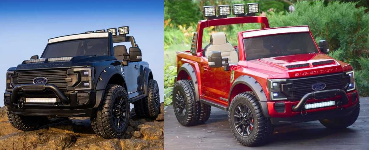 Pickup Terenowy FORD F250 4x4 SUV Elektryczny Auto Akumulator 2 DZIECI