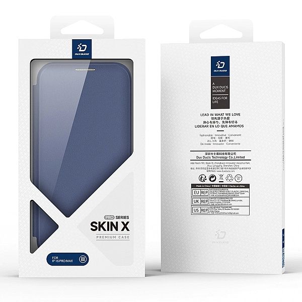 Etui Dux Ducis Skin X Pro na iPhone 16 Pro Max z MagSafe i klapką - ni