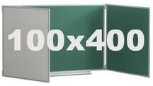 Шкільна дошка комбінована крейда і маркер 100х400 см