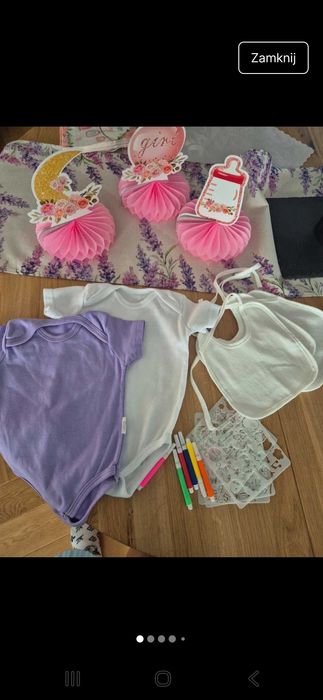 Zestaw do malowania body na Baby Shower