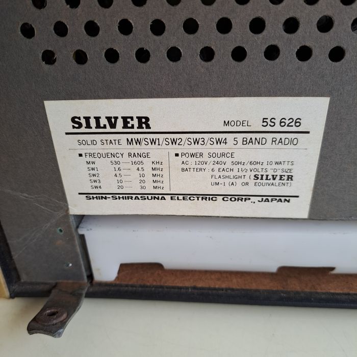 Radio clássico Silver dos anos 60