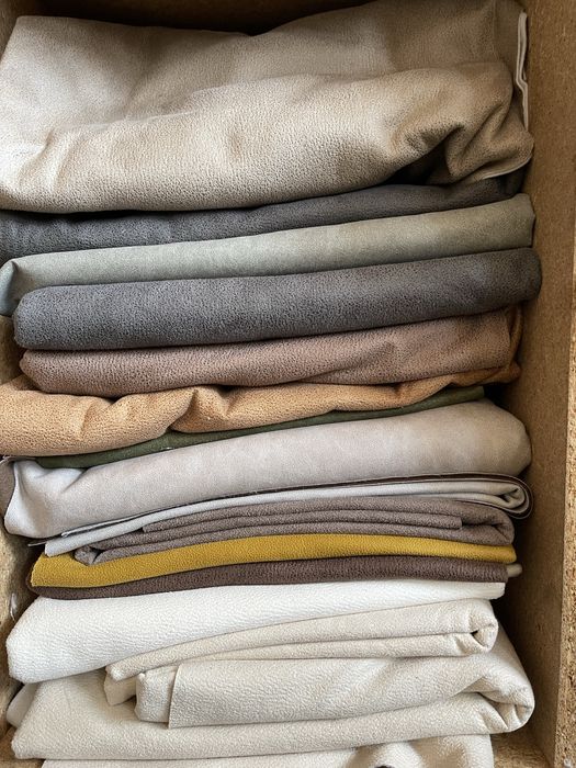 Тканина меблева куски велюр і кож зам