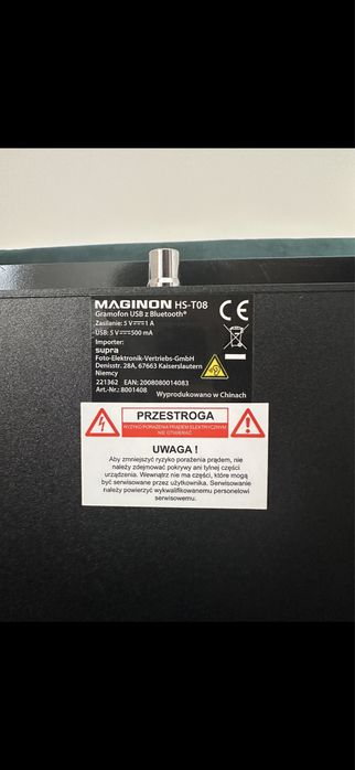 Gramofon Maginon HS-T08