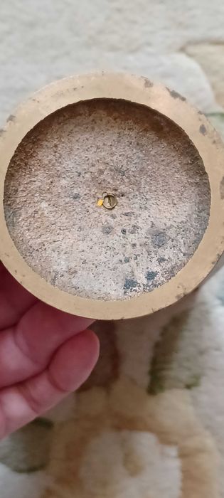 płaskorzeżba mosiężna Jan Paweł II wys 15cm sred 7cm szer 11