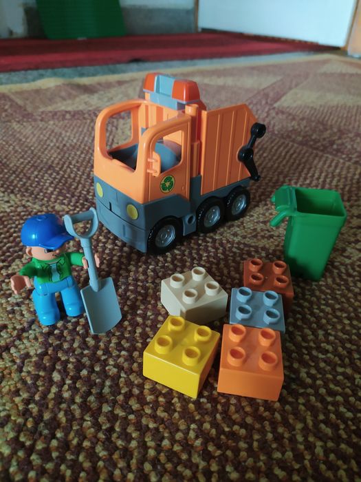 LEGO Duplo 5637 Śmieciarka Cysterna i Pociąg