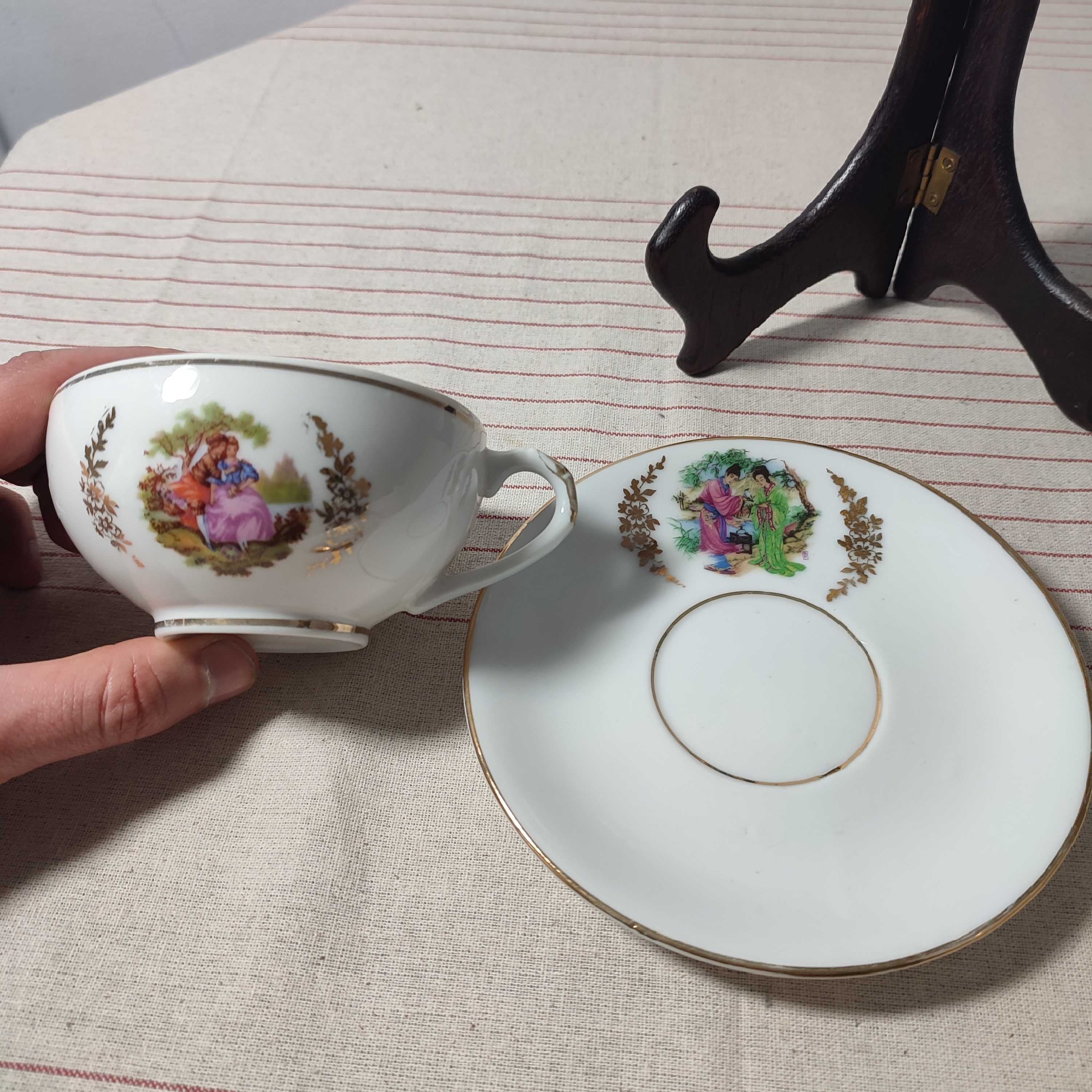 Filiżanka Duo porcelana Iohpap Japonia, motyw Miłość