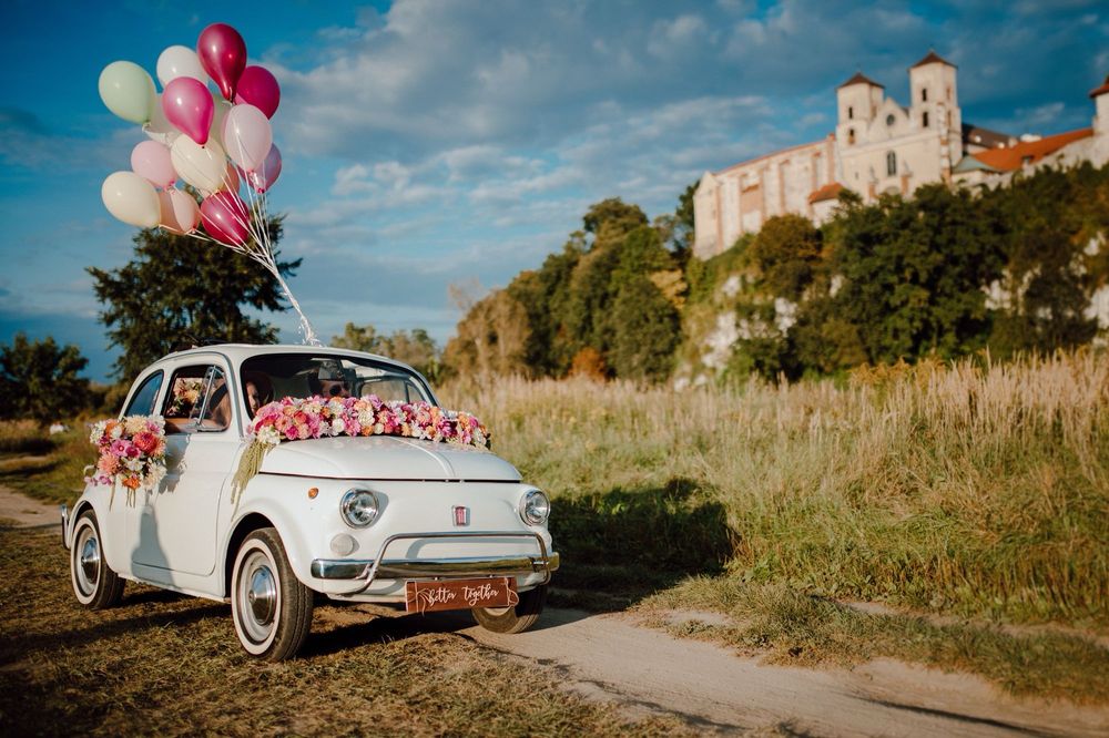 Fiat 500, 71’ do ślubu, sesji zdjęciowej, wynajem samochodu Vintage