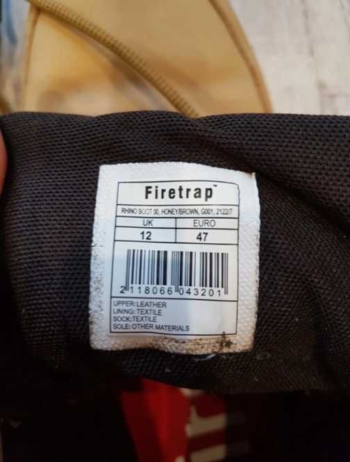 Męskie buty zimowe - Skóra - Firetrap - r. 47