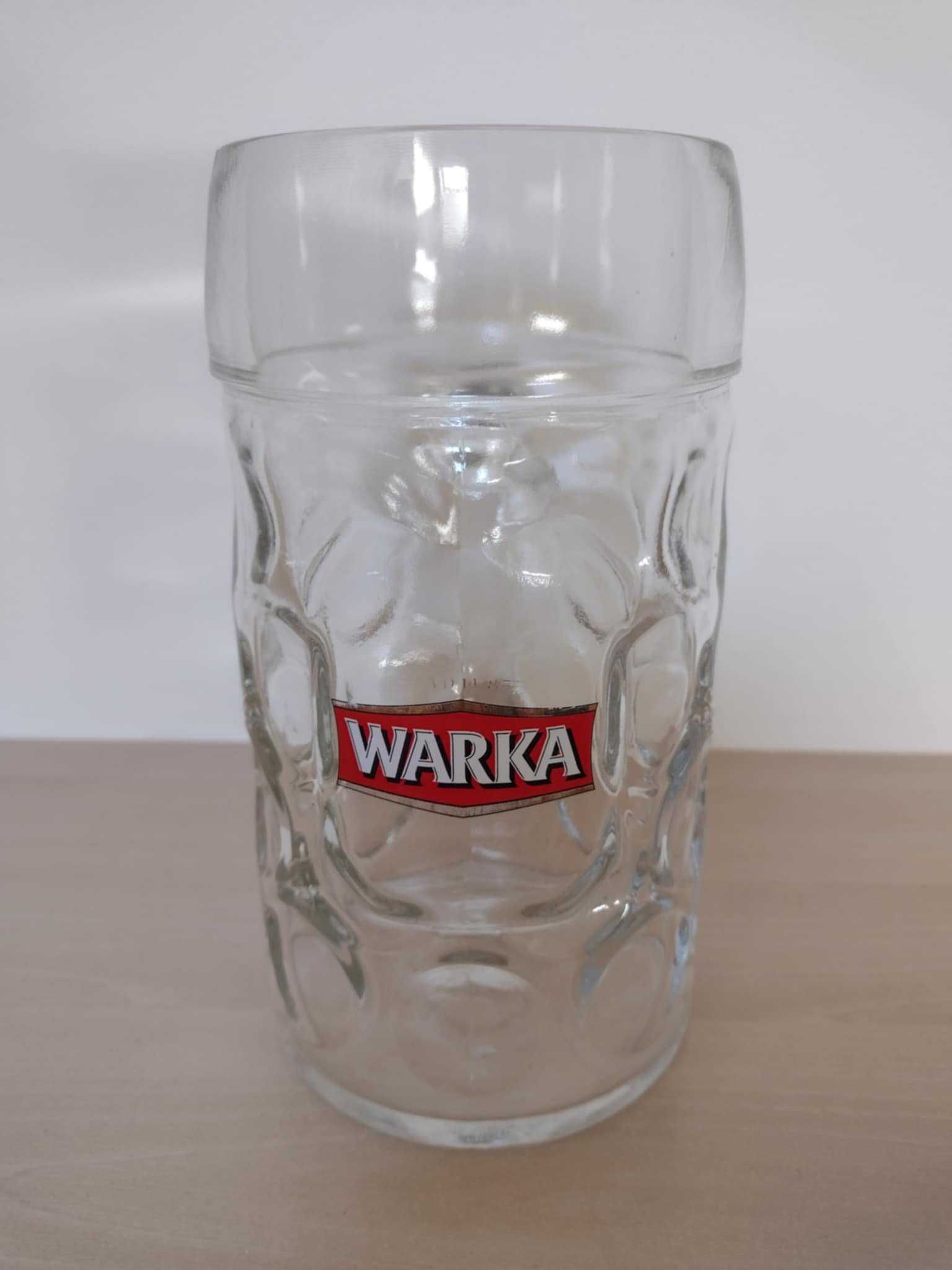 Tyskie Warka kufel kufle pokal do piwa 1 l nowe