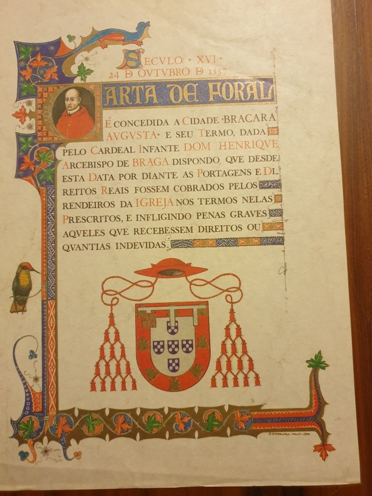Cartas de foral, impressas, em 1989