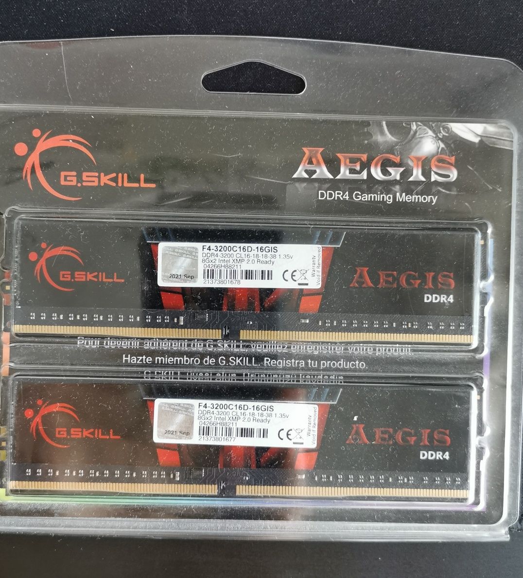 Pamięć RAM G. Skill Aegis, DDR4, 2x8 GB, 3200 MHz, CL16