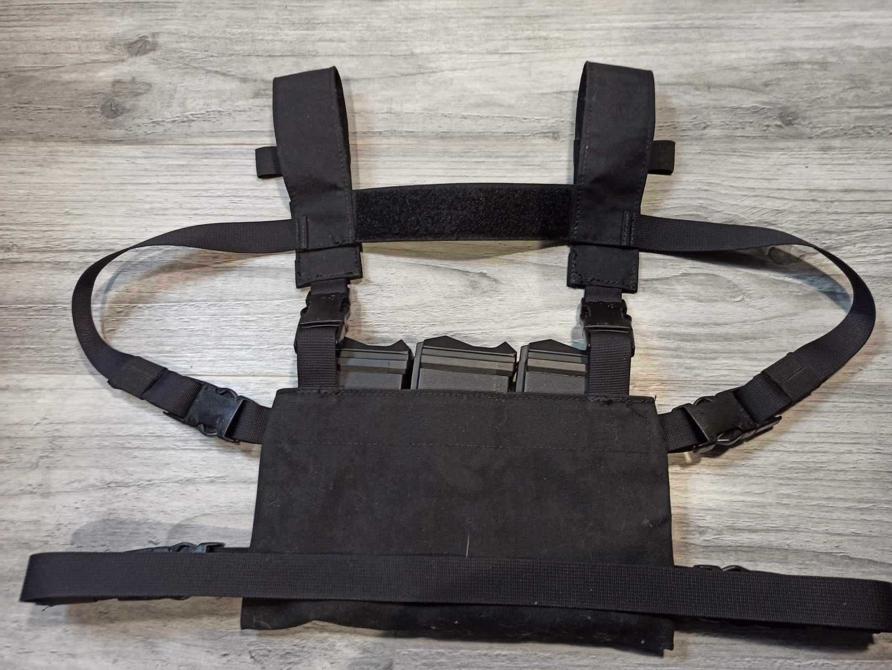 Kamizelka Taktyczna Chest rig 6x3 Czarny Szelki H