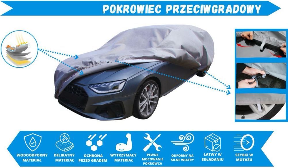 Profesjonalny pokrowiec przeciwgradowy 14mm L2 kombi / Nava Group
