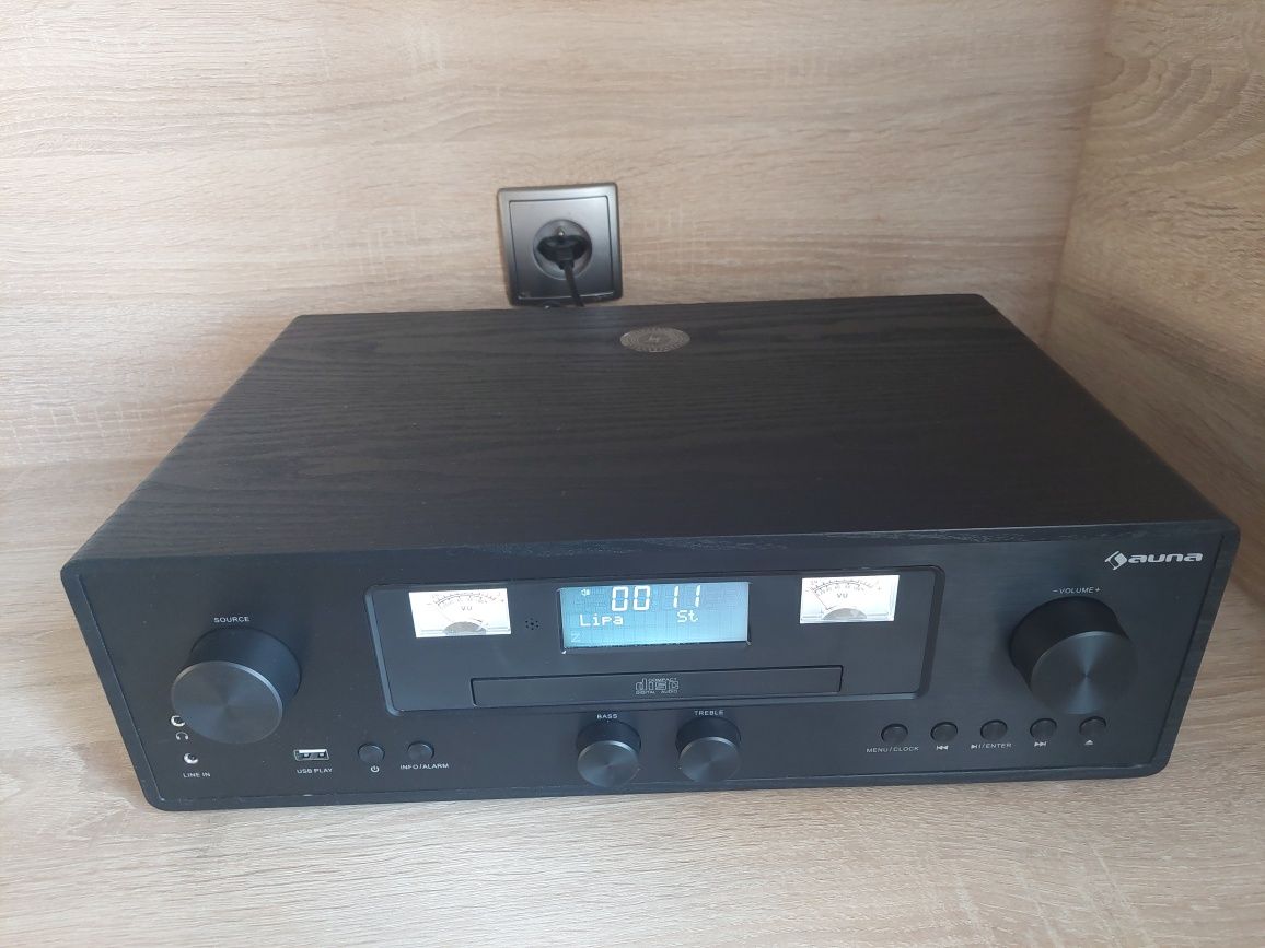 Auna Radio Retro CD bluetooth czarne