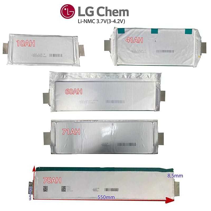 NMC LG Акумулятори LG-chem LGX e34 e41 e66 e71 e78 3.7V електровело